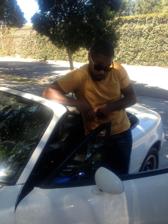 Joey and his new car