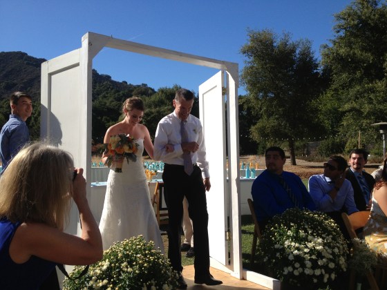 I loved her lace dress!