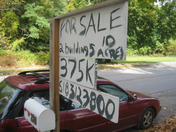 It was also for sale, at a great price! (if you need 10acres)