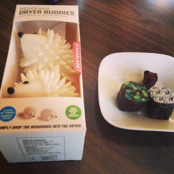 Sunday with the parents=hedgehogs and chocolate. 